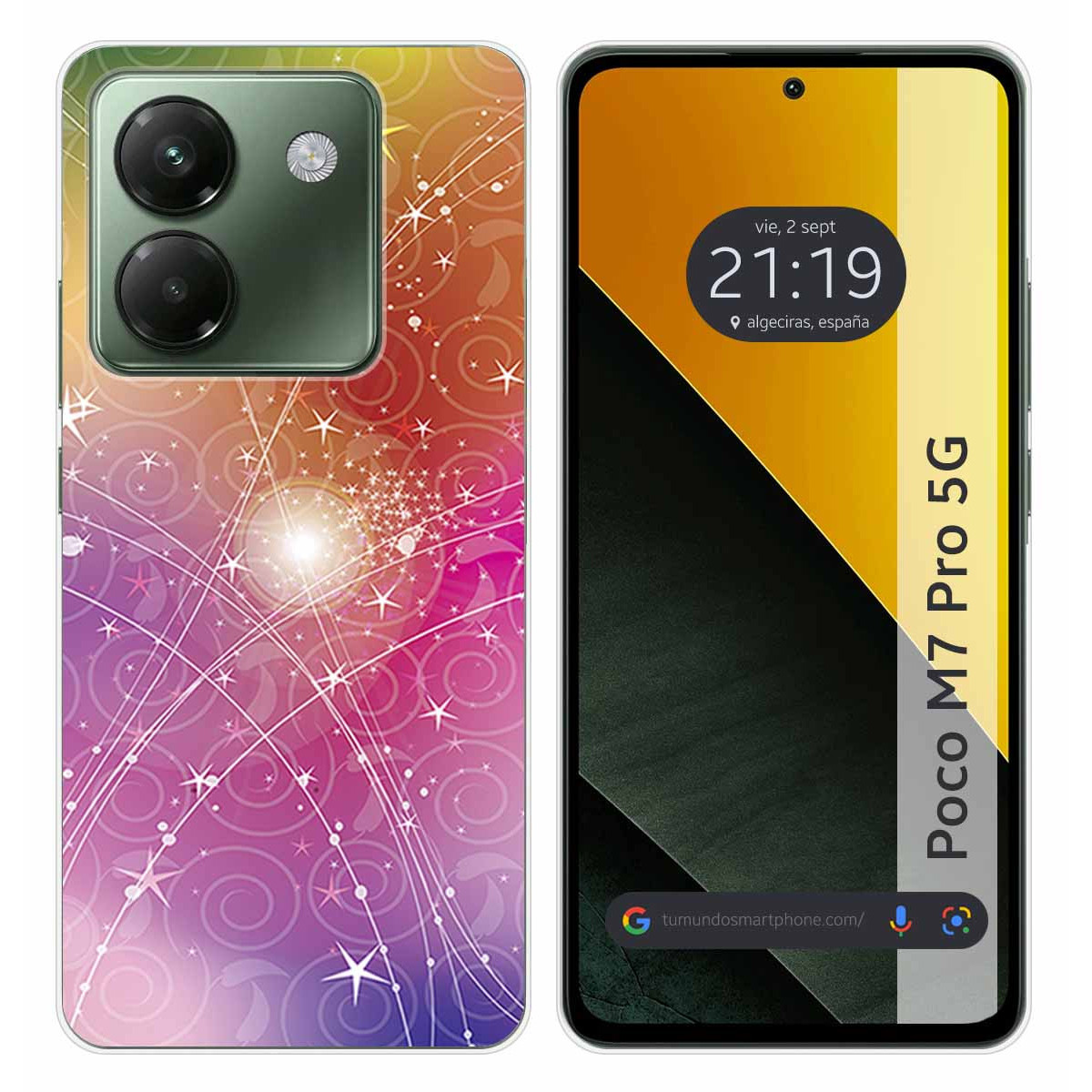Funda Silicona para Xiaomi Poco M7 Pro 5G diseño Abstracto Dibujos