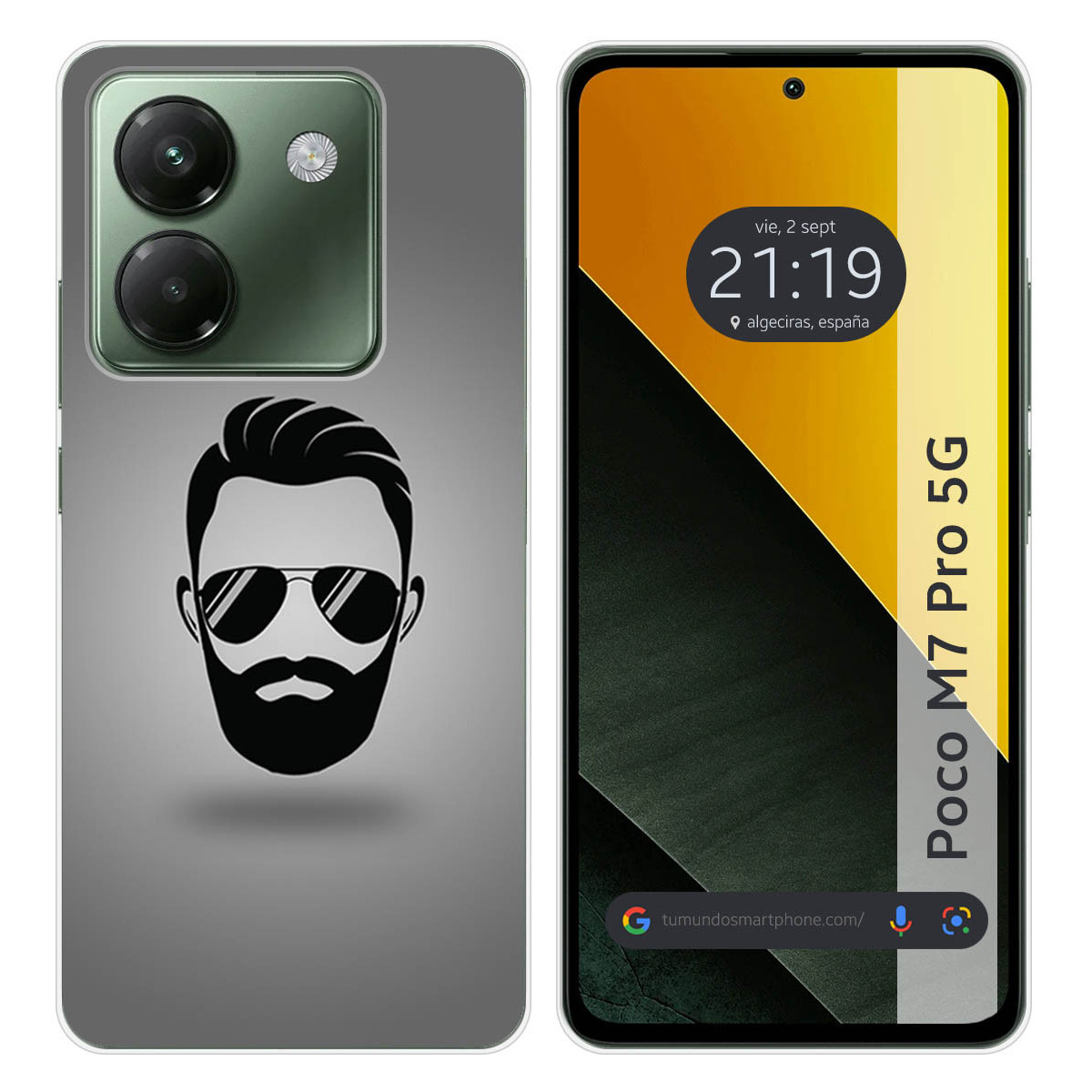 Funda Silicona para Xiaomi Poco M7 Pro 5G diseño Barba Dibujos
