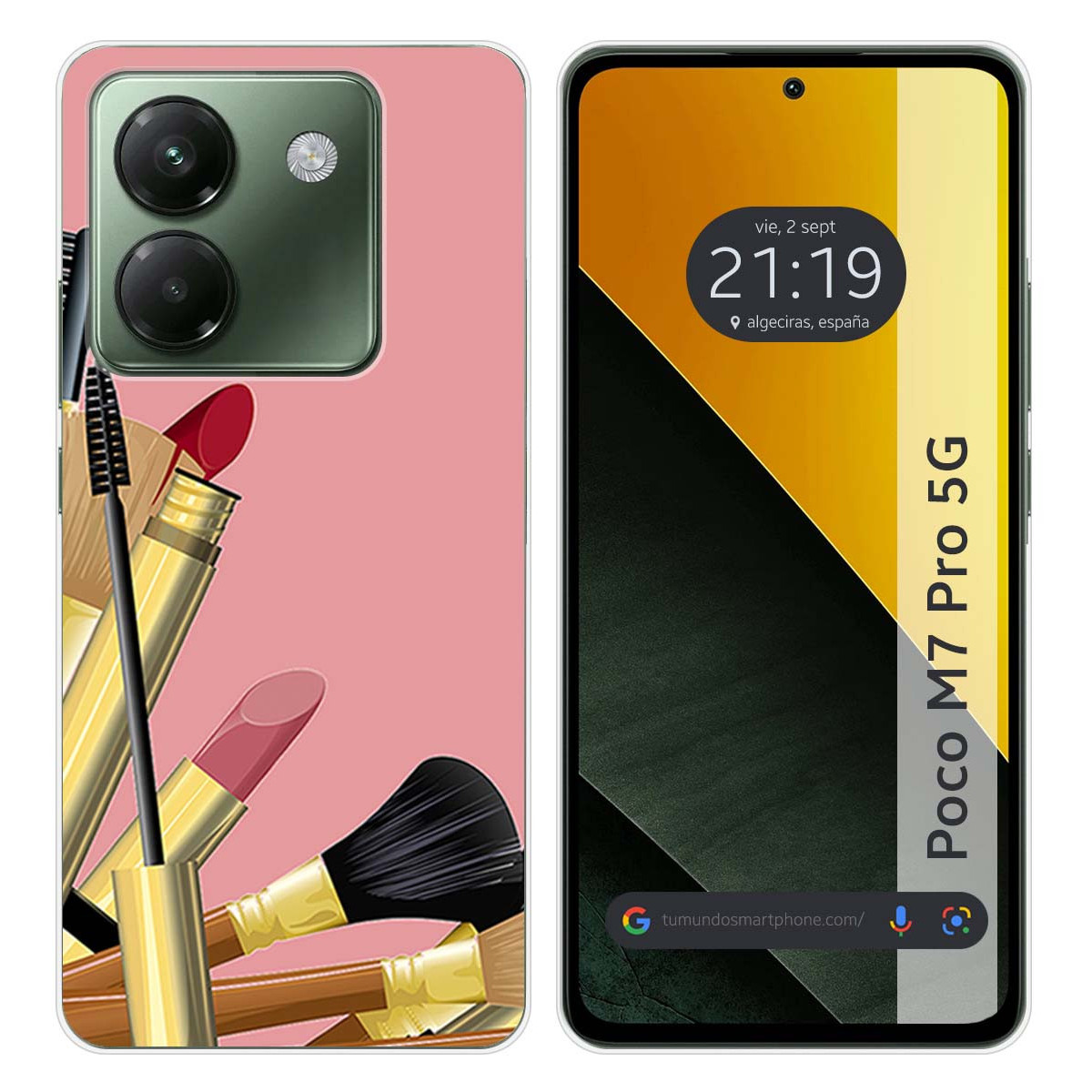 Funda Silicona para Xiaomi Poco M7 Pro 5G diseño Brochas Dibujos