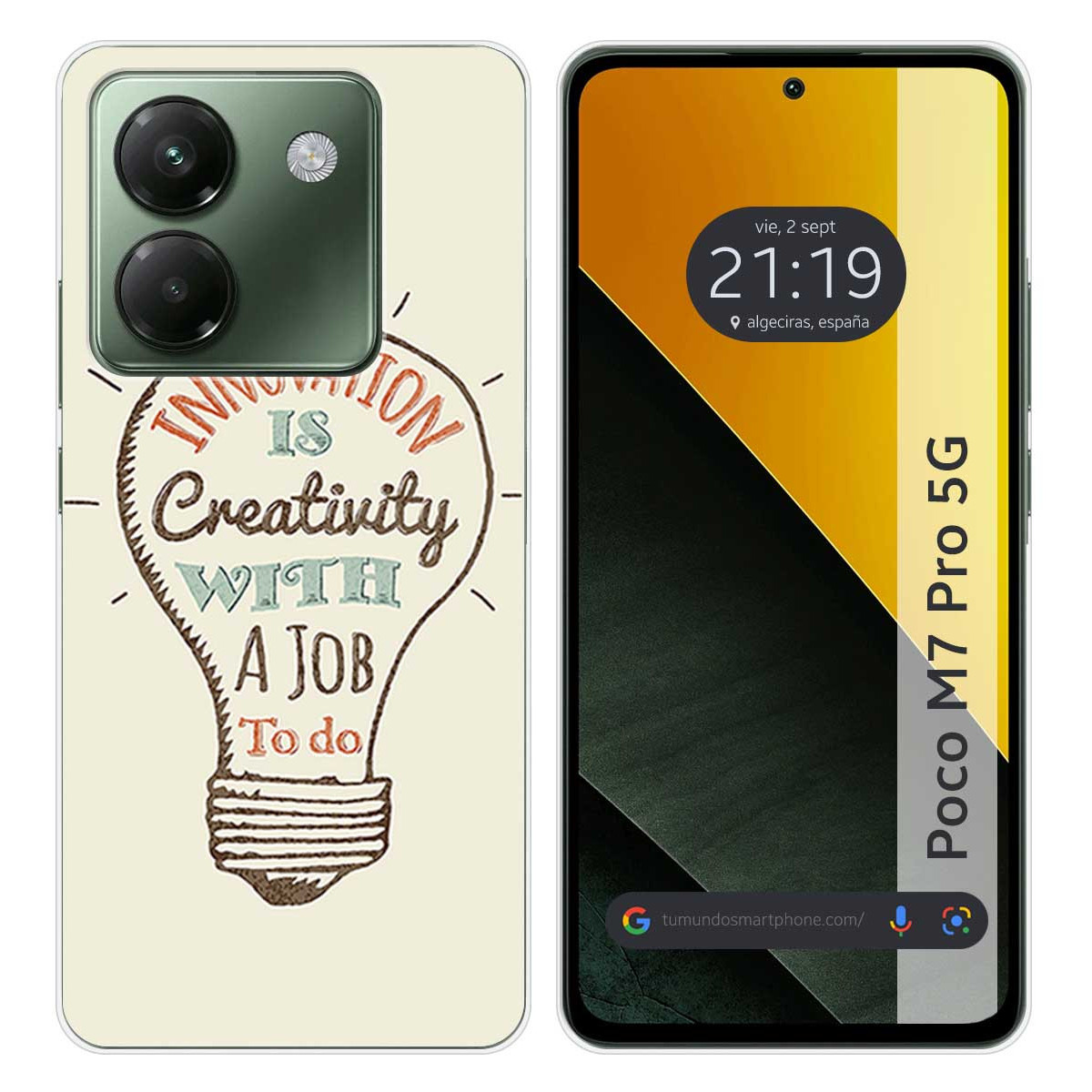 Funda Silicona para Xiaomi Poco M7 Pro 5G diseño Creativity Dibujos
