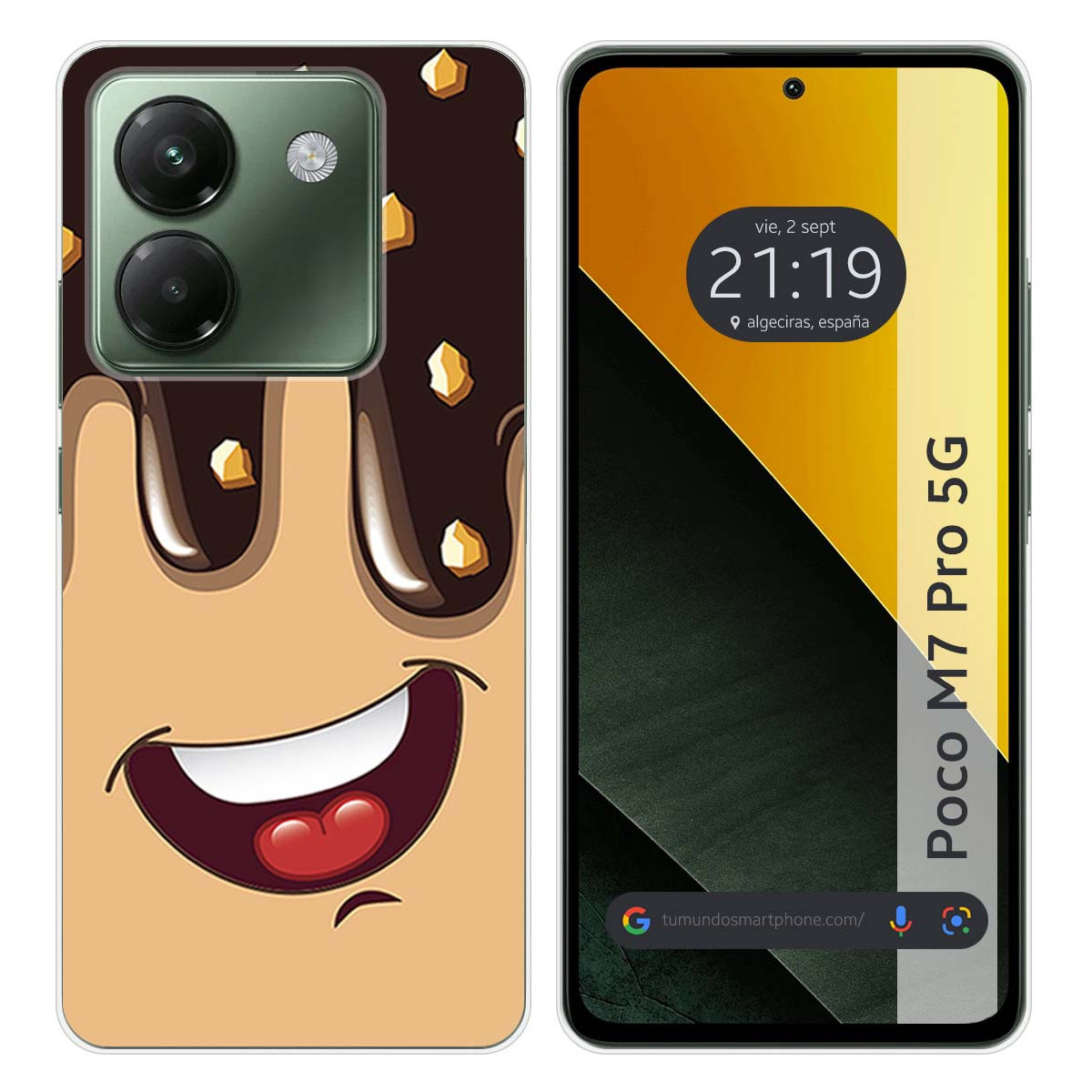 Funda Silicona para Xiaomi Poco M7 Pro 5G diseño Helado Chocolate Dibujos