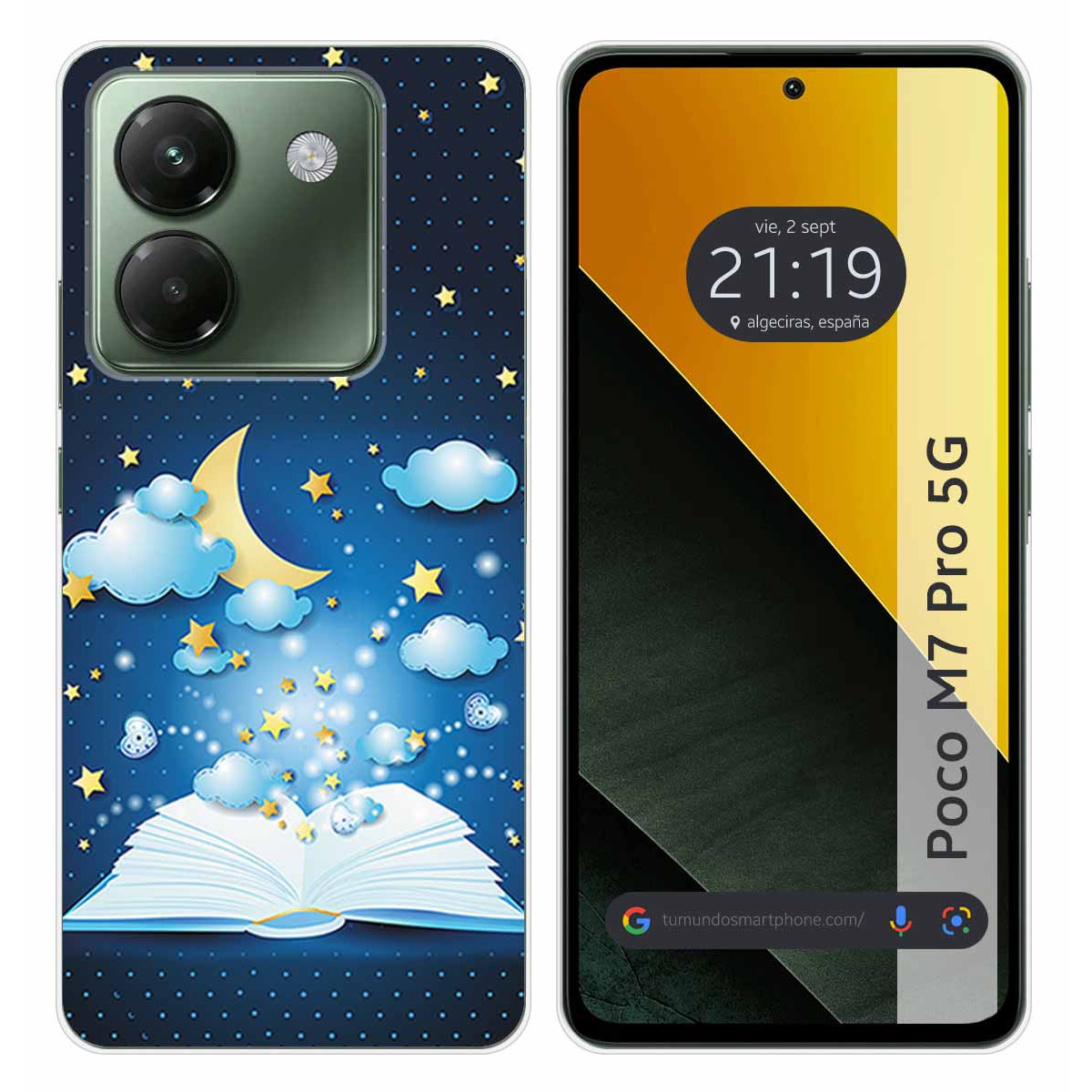 Funda Silicona para Xiaomi Poco M7 Pro 5G diseño Libro Cuentos Dibujos