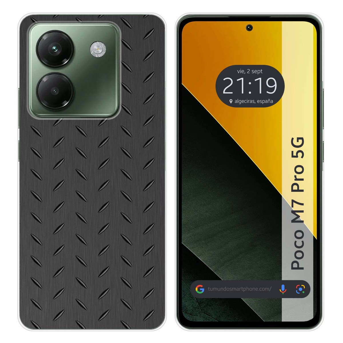 Funda Silicona para Xiaomi Poco M7 Pro 5G diseño Metal Dibujos