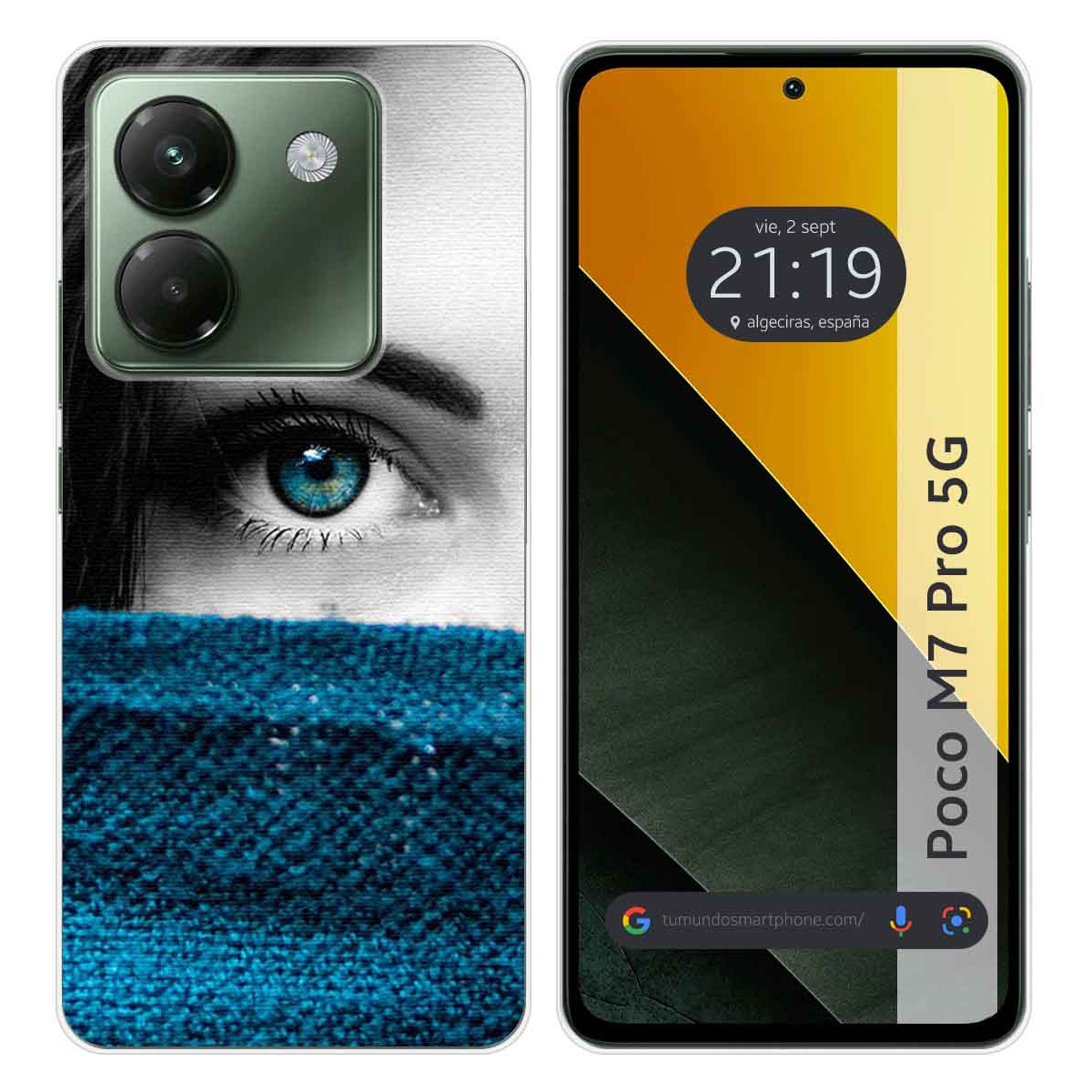Funda Silicona para Xiaomi Poco M7 Pro 5G diseño Ojo Dibujos