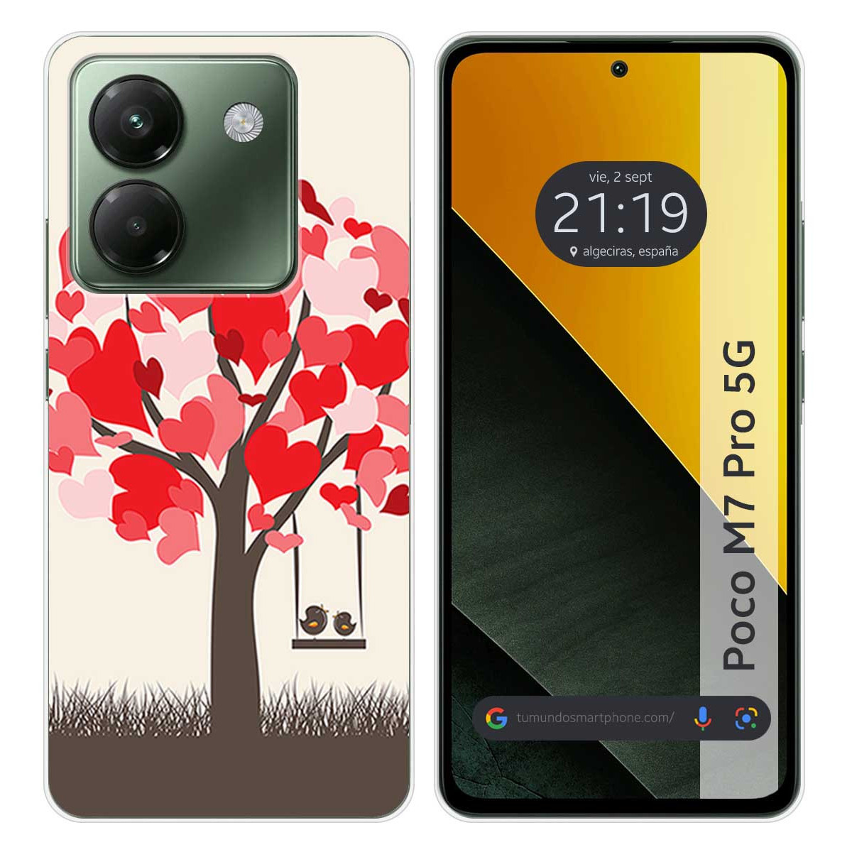 Funda Silicona para Xiaomi Poco M7 Pro 5G diseño Pajaritos Dibujos
