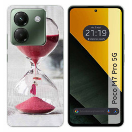 Funda Silicona para Xiaomi Poco M7 Pro 5G diseño Reloj Dibujos