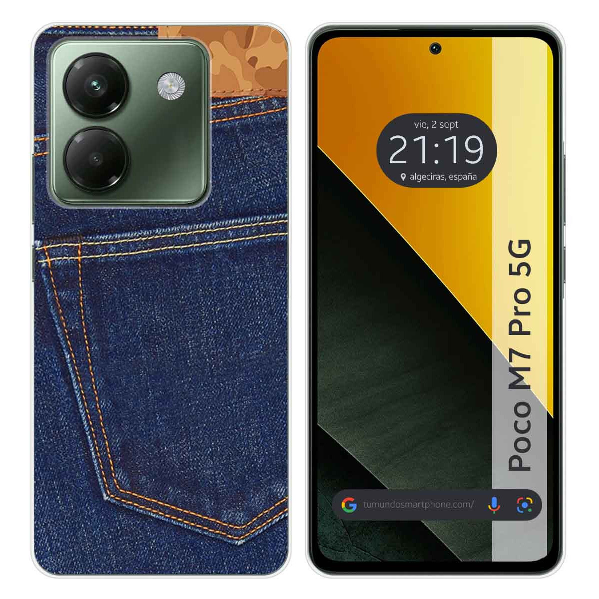 Funda Silicona para Xiaomi Poco M7 Pro 5G diseño Vaquero Dibujos