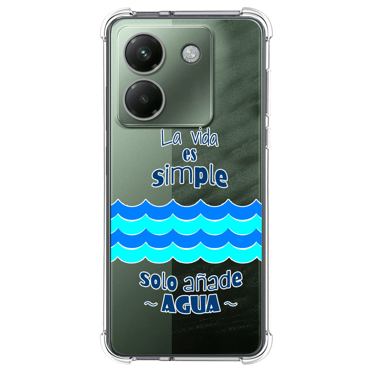Funda Silicona Antigolpes para Xiaomi Poco M7 Pro 5G diseño Agua Dibujos