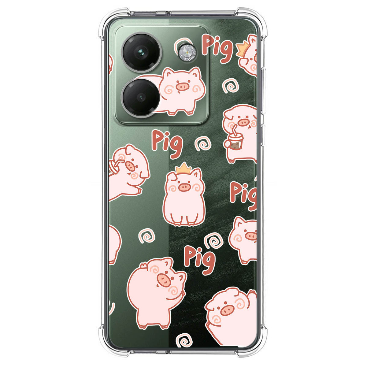 Funda Silicona Antigolpes para Xiaomi Poco M7 Pro 5G diseño Cerdos Dibujos