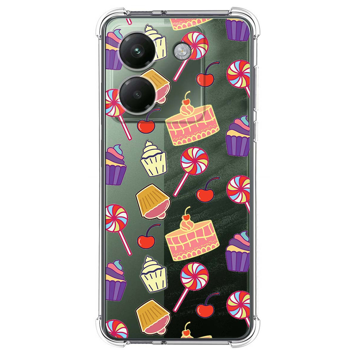 Funda Silicona Antigolpes para Xiaomi Poco M7 Pro 5G diseño Dulces 01 Dibujos