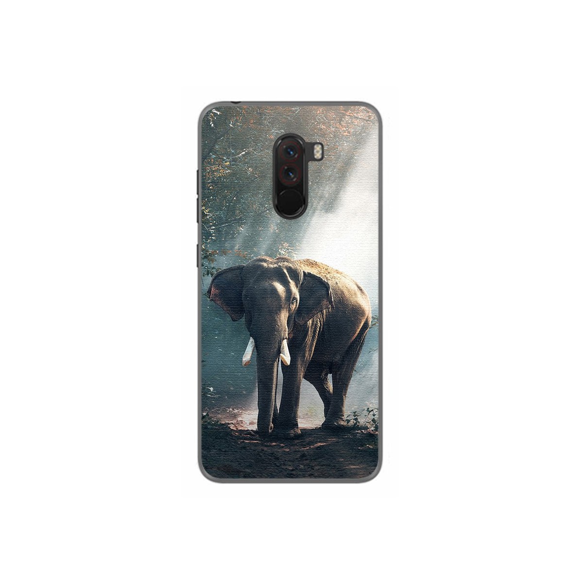 Funda Gel Tpu para Xiaomi Pocophone F1 Diseño Elefante Dibujos