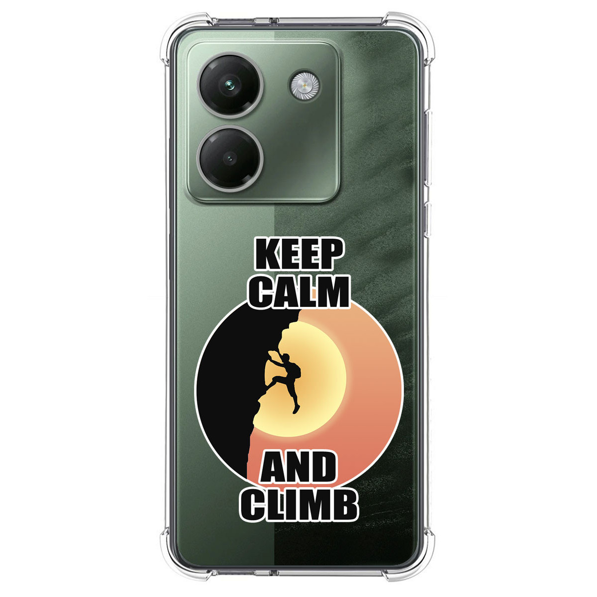 Funda Silicona Antigolpes para Xiaomi Poco M7 Pro 5G diseño Hombre Escalada Dibujos