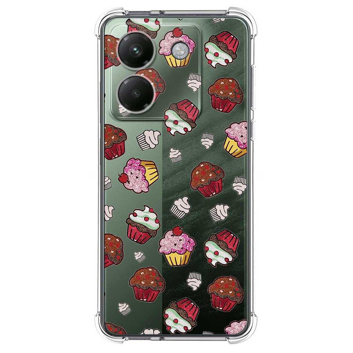 Funda Silicona Antigolpes para Xiaomi Poco M7 Pro 5G diseño Muffins Dibujos