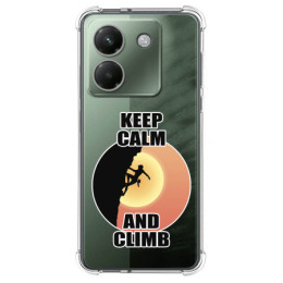 Funda Silicona Antigolpes para Xiaomi Poco M7 Pro 5G diseño Mujer Escalada Dibujos