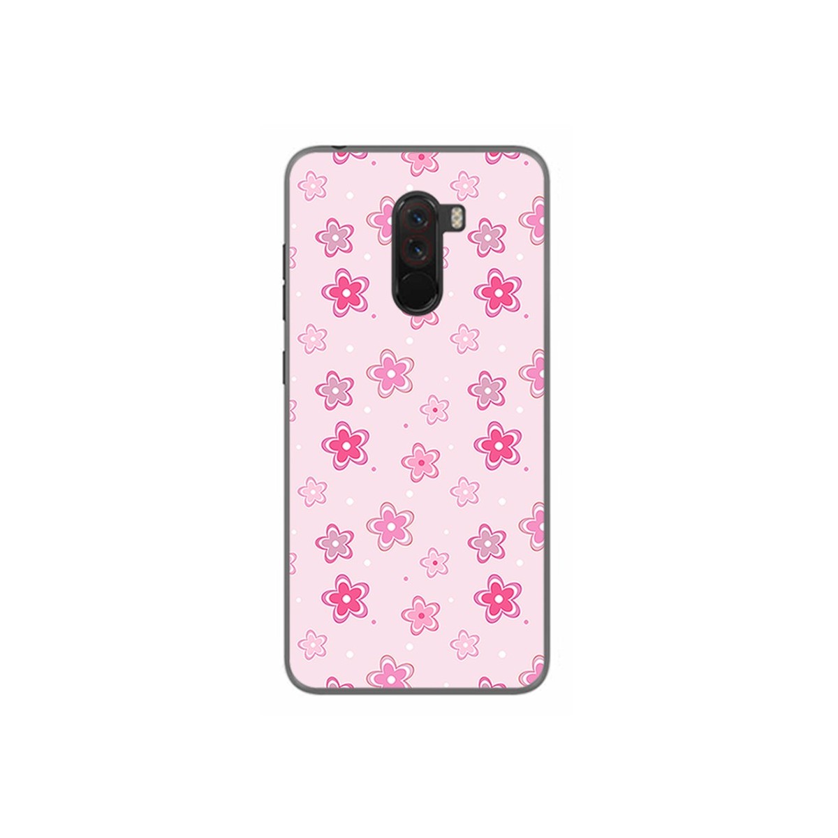 Funda Gel Tpu para Xiaomi Pocophone F1 Diseño Flores Dibujos