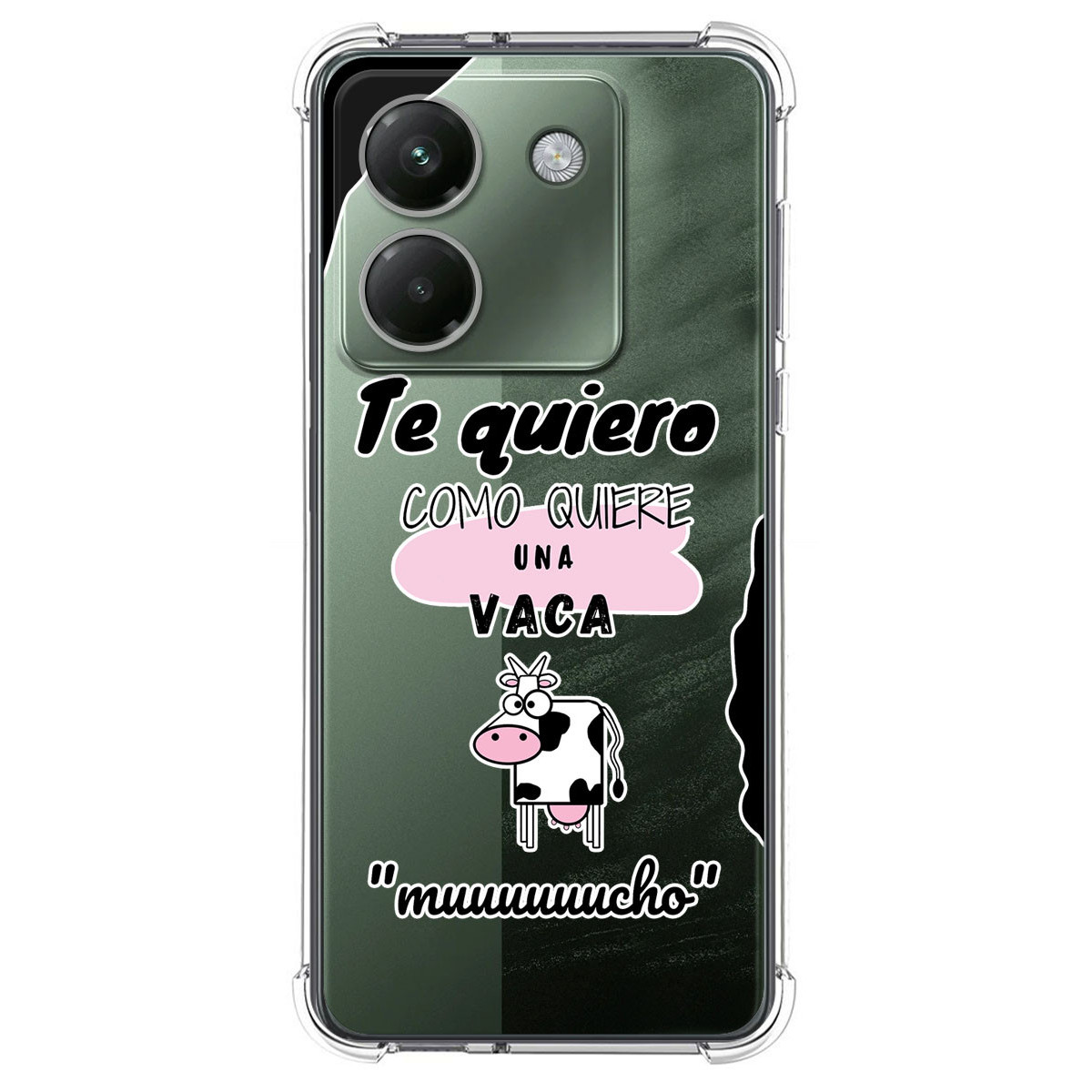 Funda Silicona Antigolpes para Xiaomi Poco M7 Pro 5G diseño Vaca Dibujos