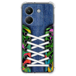 Funda Silicona Antigolpes para Xiaomi Poco M7 Pro 5G diseño Zapatillas 13 Dibujos
