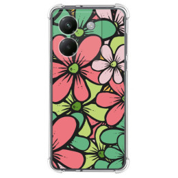 Funda Silicona Antigolpes para Xiaomi Poco M7 Pro 5G diseño Flores 02 Dibujos