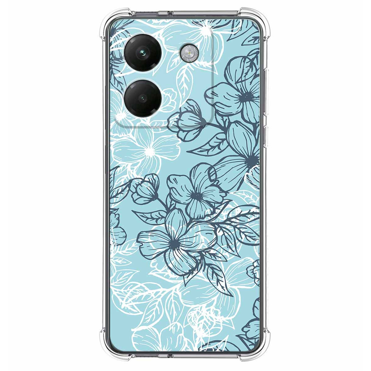 Funda Silicona Antigolpes para Xiaomi Poco M7 Pro 5G diseño Flores 03 Dibujos