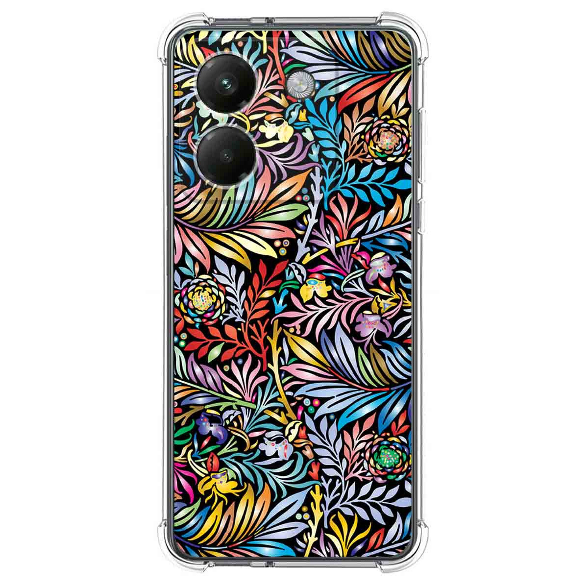 Funda Silicona Antigolpes para Xiaomi Poco M7 Pro 5G diseño Flores 04 Dibujos