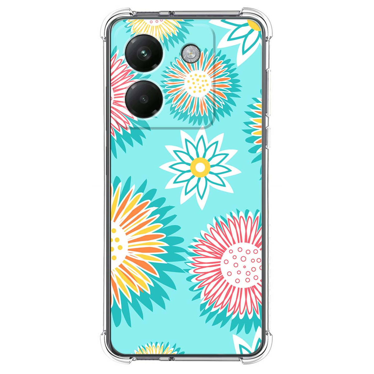 Funda Silicona Antigolpes para Xiaomi Poco M7 Pro 5G diseño Flores 05 Dibujos