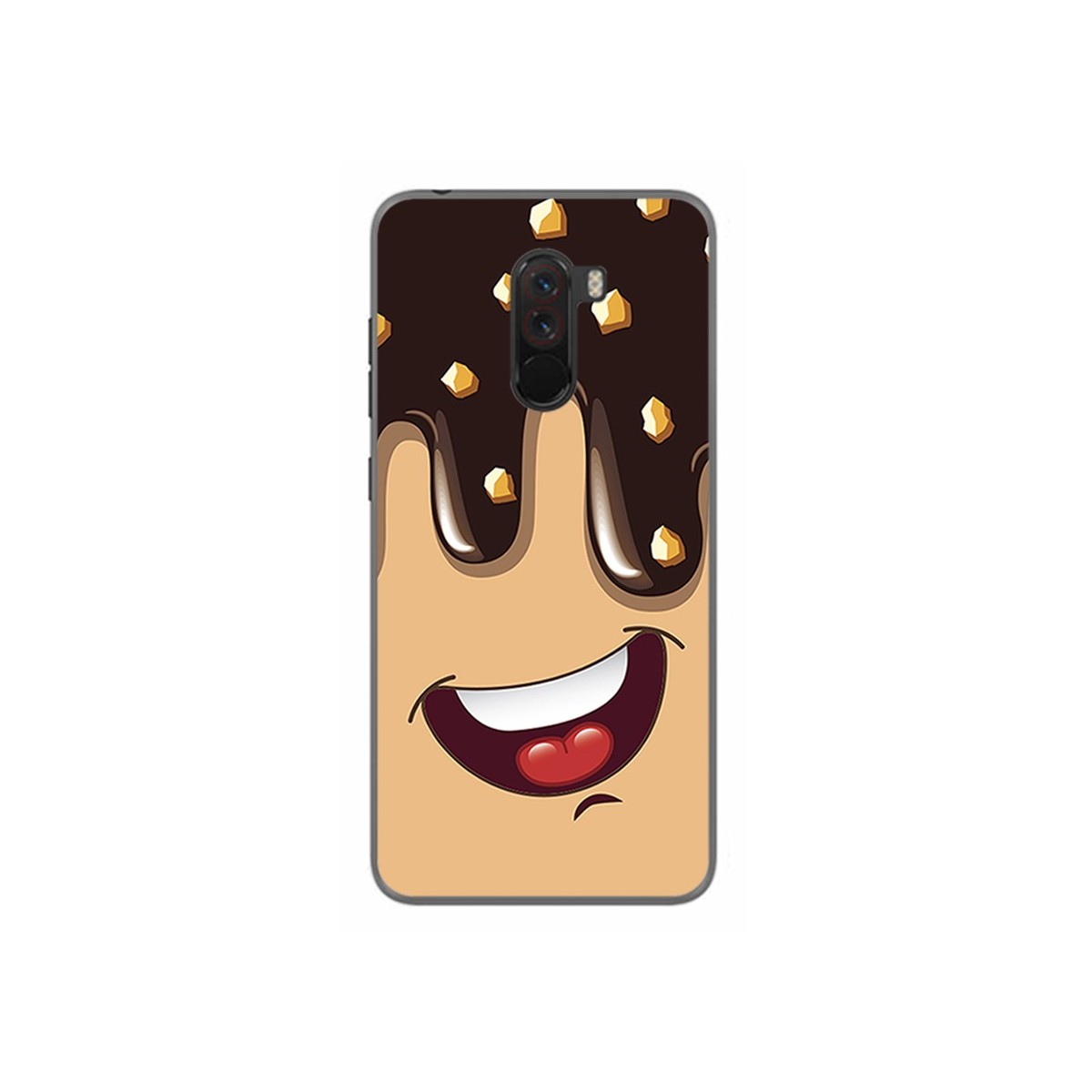 Funda Gel Tpu para Xiaomi Pocophone F1 Diseño Helado Chocolate Dibujos