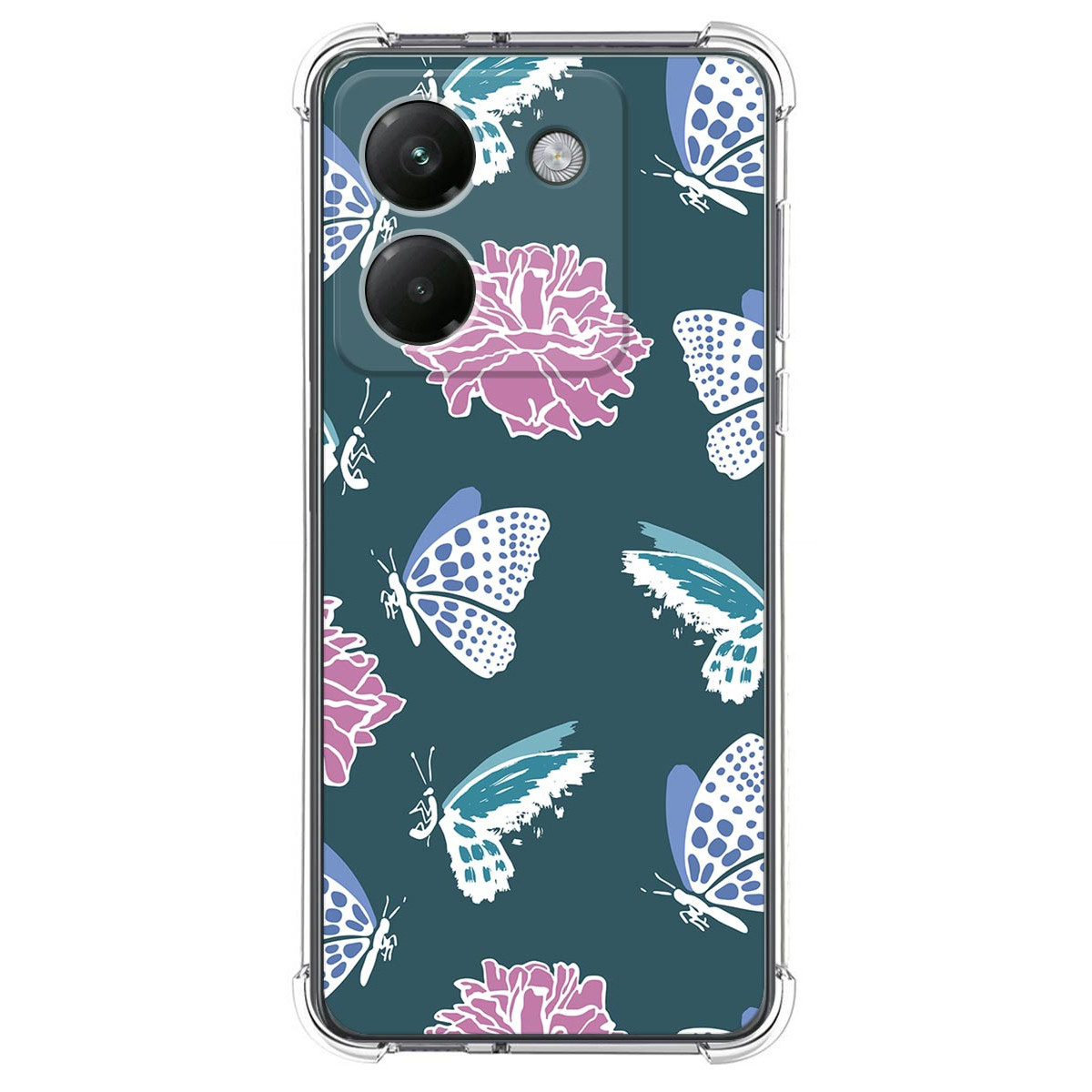 Funda Silicona Antigolpes para Xiaomi Poco M7 Pro 5G diseño Flores 10 Dibujos