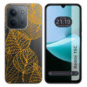 Funda Silicona Transparente para Xiaomi Redmi 15C 4G / 5G diseño Hojas Dibujos