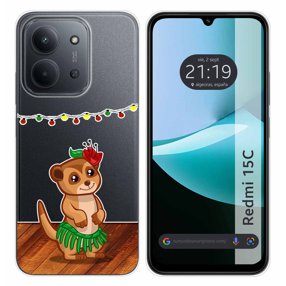 Funda Silicona Transparente para Xiaomi Redmi 15C 4G / 5G diseño Suricata Dibujos