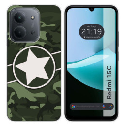 Funda Silicona para Xiaomi Redmi 15C 4G / 5G diseño Camuflaje 01 Dibujos
