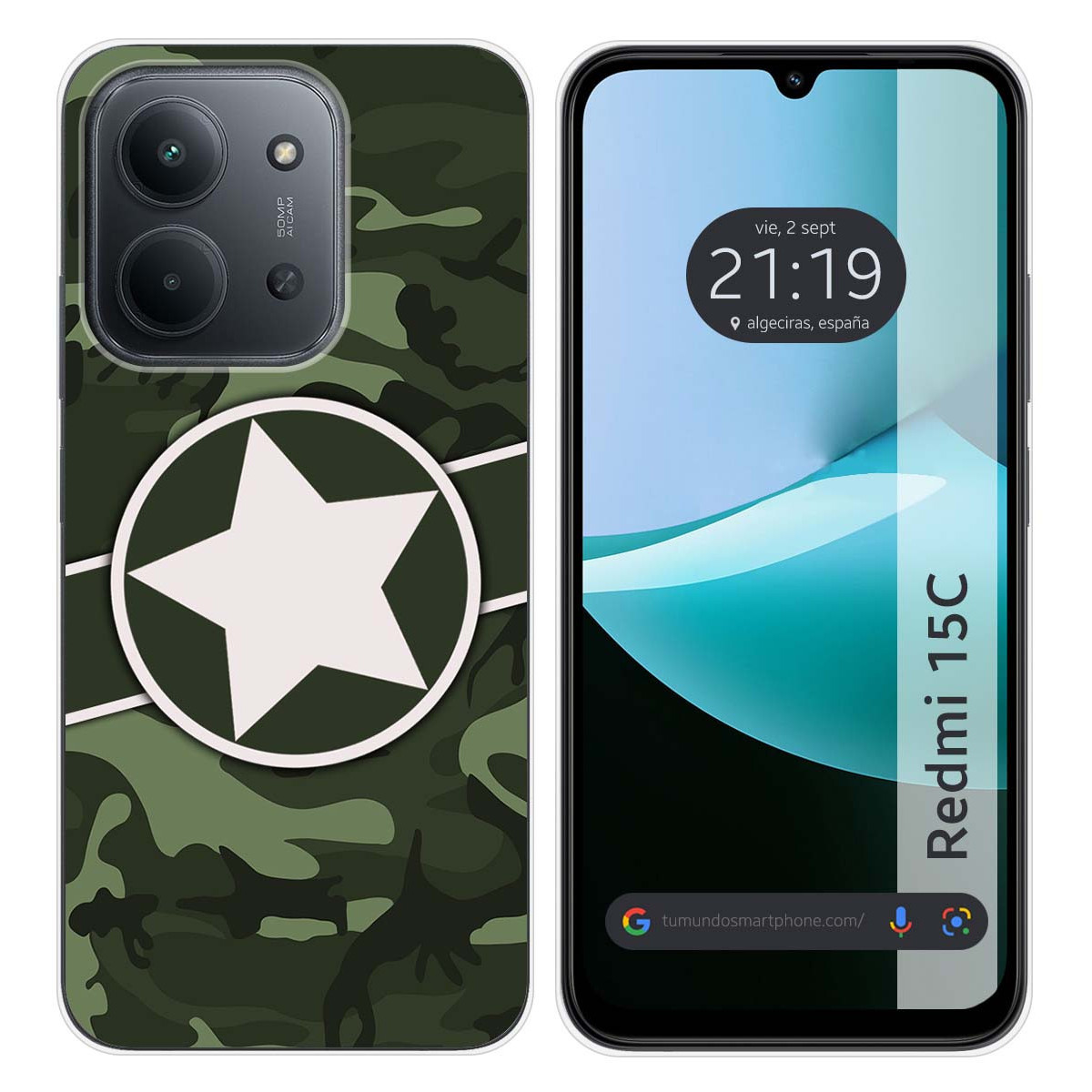 Funda Silicona para Xiaomi Redmi 15C 4G / 5G diseño Camuflaje 01 Dibujos