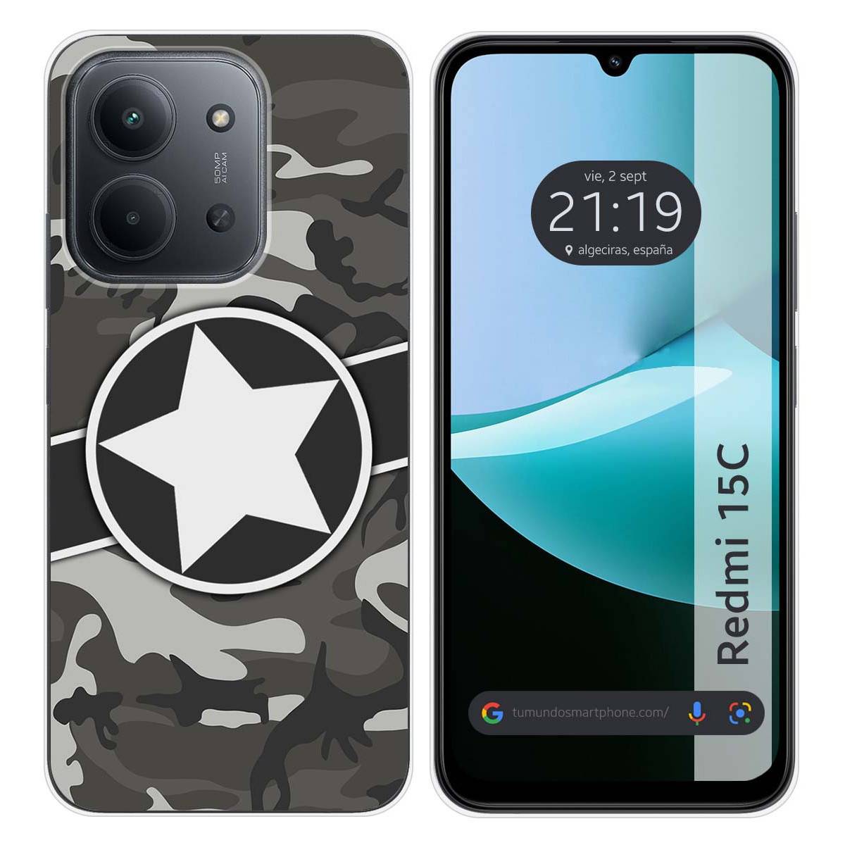 Funda Silicona para Xiaomi Redmi 15C 4G / 5G diseño Camuflaje 02 Dibujos