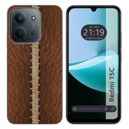 Funda Silicona para Xiaomi Redmi 15C 4G / 5G diseño Cuero 01 Dibujos