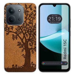 Funda Silicona para Xiaomi Redmi 15C 4G / 5G diseño Cuero 03 Dibujos