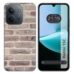 Funda Silicona para Xiaomi Redmi 15C 4G / 5G diseño Ladrillo 01 Dibujos