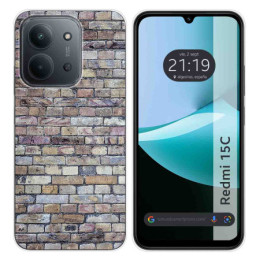 Funda Silicona para Xiaomi Redmi 15C 4G / 5G diseño Ladrillo 02 Dibujos