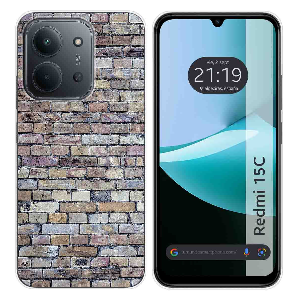 Funda Silicona para Xiaomi Redmi 15C 4G / 5G diseño Ladrillo 02 Dibujos