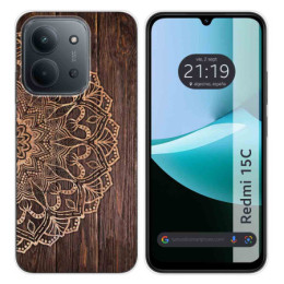 Funda Silicona para Xiaomi Redmi 15C 4G / 5G diseño Madera 06 Dibujos