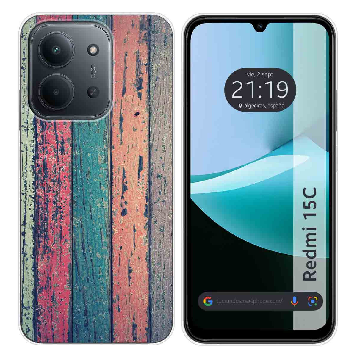 Funda Silicona para Xiaomi Redmi 15C 4G / 5G diseño Madera 10 Dibujos