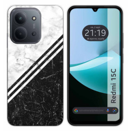 Funda Silicona para Xiaomi Redmi 15C 4G / 5G diseño Mármol 01 Dibujos