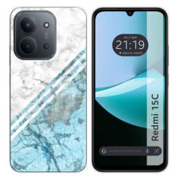 Funda Silicona para Xiaomi Redmi 15C 4G / 5G diseño Mármol 02 Dibujos