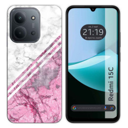 Funda Silicona para Xiaomi Redmi 15C 4G / 5G diseño Mármol 03 Dibujos
