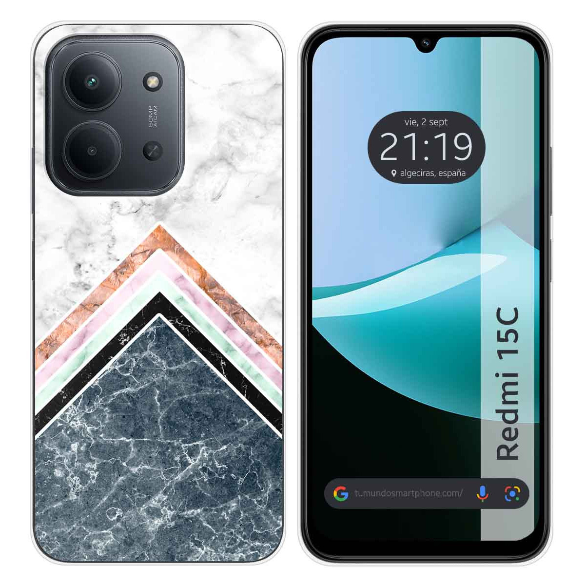 Funda Silicona para Xiaomi Redmi 15C 4G / 5G diseño Mármol 05 Dibujos