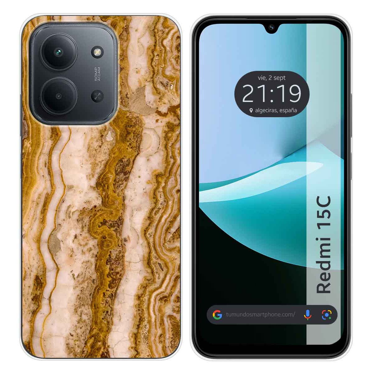 Funda Silicona para Xiaomi Redmi 15C 4G / 5G diseño Mármol 10 Dibujos