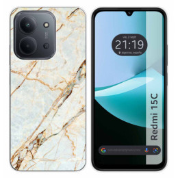 Funda Silicona para Xiaomi Redmi 15C 4G / 5G diseño Mármol 13 Dibujos
