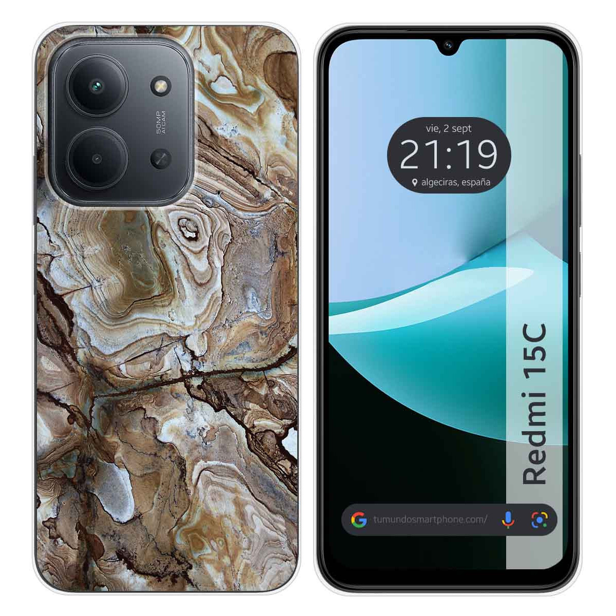 Funda Silicona para Xiaomi Redmi 15C 4G / 5G diseño Mármol 14 Dibujos