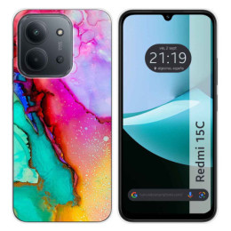Funda Silicona para Xiaomi Redmi 15C 4G / 5G diseño Mármol 15 Dibujos