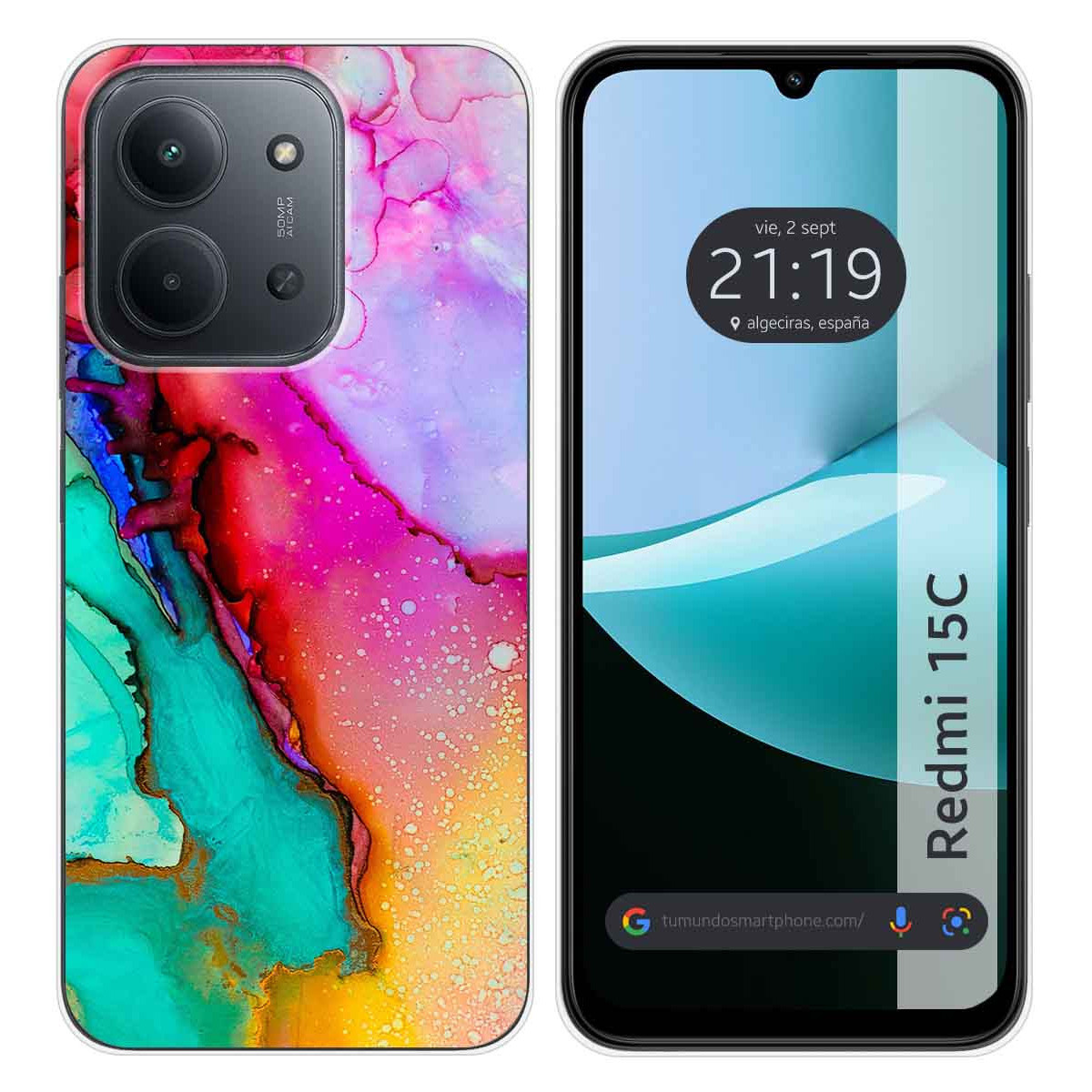 Funda Silicona para Xiaomi Redmi 15C 4G / 5G diseño Mármol 15 Dibujos