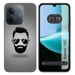 Funda Silicona para Xiaomi Redmi 15C 4G / 5G diseño Barba Dibujos