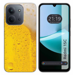 Funda Silicona para Xiaomi Redmi 15C 4G / 5G diseño Cerveza Dibujos